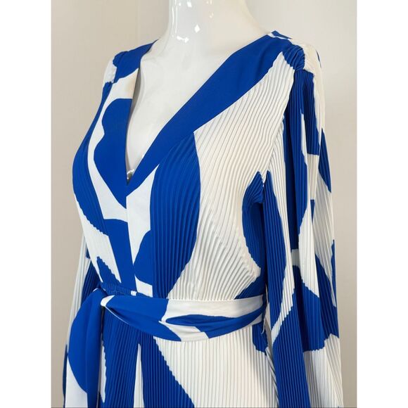 Milly $450 Liv Grand Foliage Pleated Minidress Size 2 - Picture 10 of 13